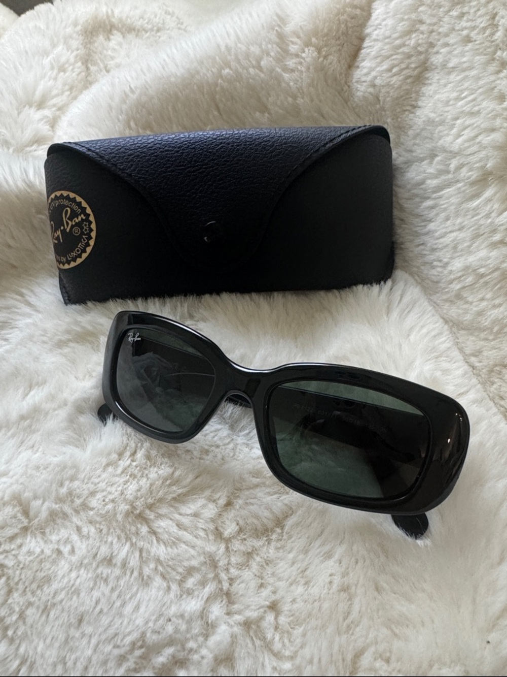 Ray-Ban Women's Black Sunglasses with Black Case